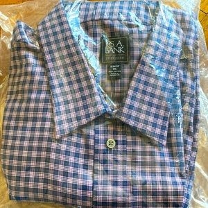 Jos. A. Bank Traveler Slim Fit XXL Long Sleeve Dress Shirt